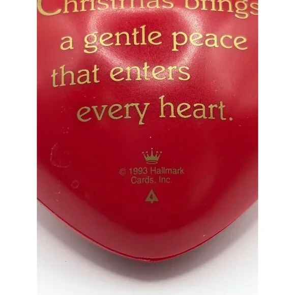 Hallmark Heart of Christmas Hinged Keepsake Ornament Winter Scene 1993 - Picture 10 of 13